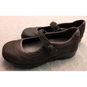 SAS Step Out Mary Jane Shoes Women's 8.5W Brown Leather Comfort Flat EUC